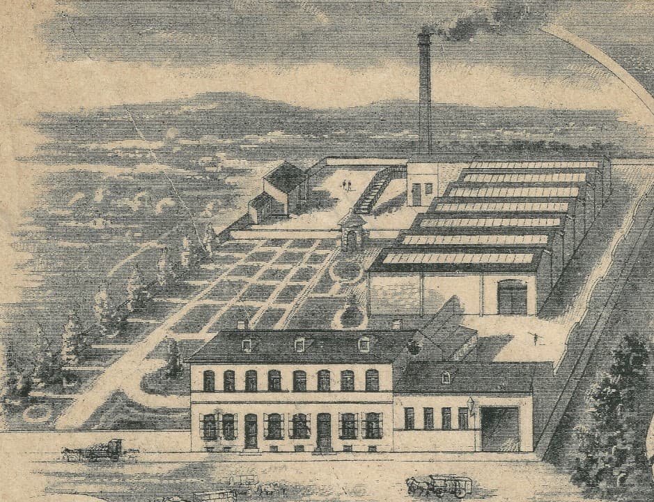 Détail de papier à en-tête de chez Sigier-Capelle en 1896